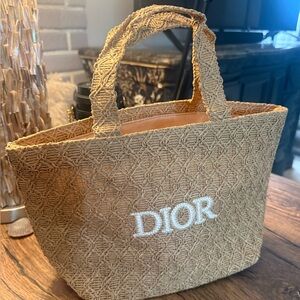 Dior Beige Textured Tote
